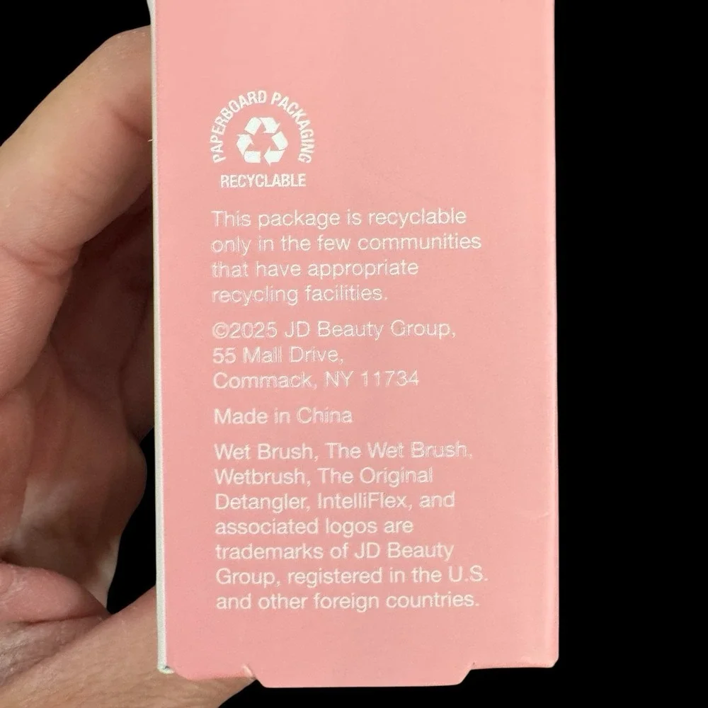 Wet Brush Original Detangler Limited Edition Pink Drink Hair Brush NIB